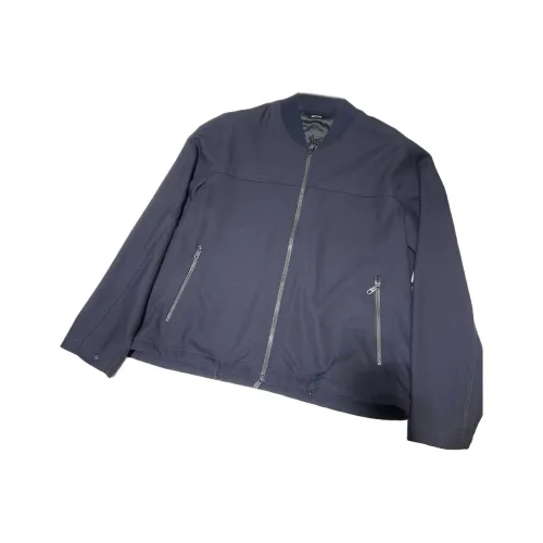 Ermenegildo Zegna Темно-синие мужские куртки