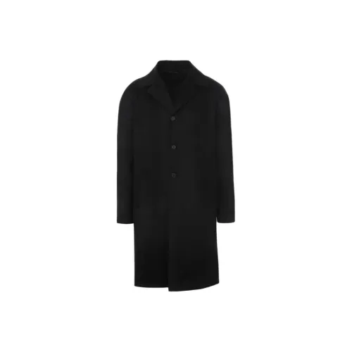 PRADA Мужское черное пальто