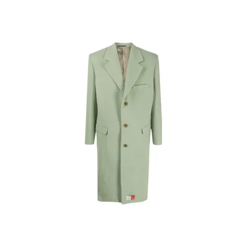 MARTINE ROSE Зеленое Мужское Пальто