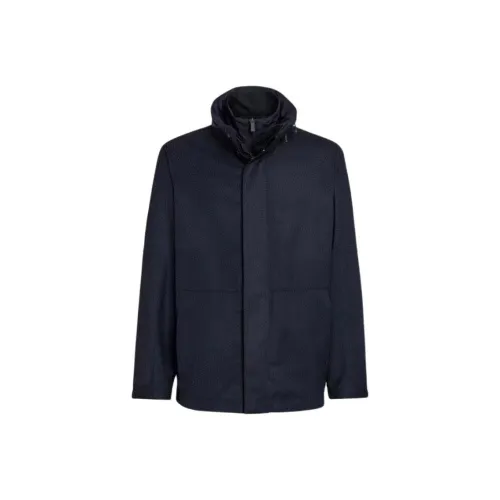 Ermenegildo Zegna Черные Мужские Ветровки