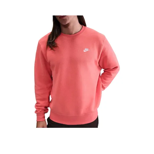 Nike Club Fleece Shirt Men's Orange Red