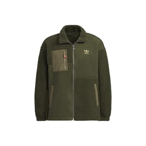 Adidas Originals Ночной грузовой зеленый мужской бархатные куртки