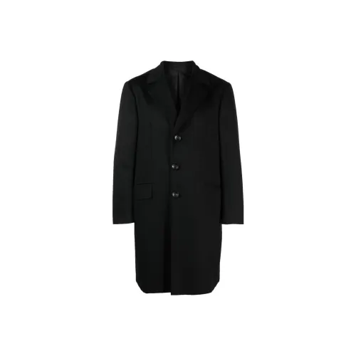 KITON Мужское черное пальто