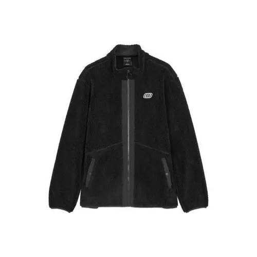Skechers Velvet Feel Куртка Мужская Угольный Черный