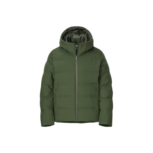 UNIQLO Пуховик Мужской Темно-оливковый