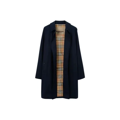 Burberry SS24 Пальто Мужское Морской Синий