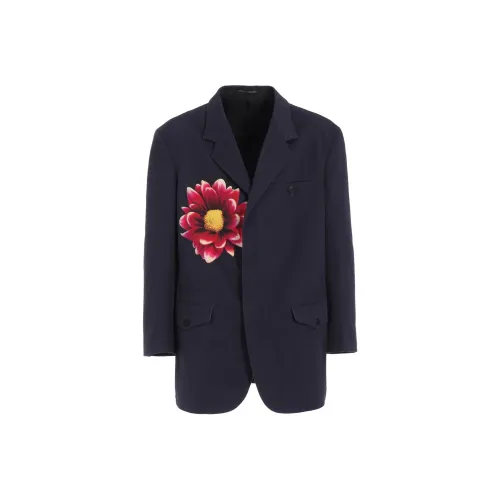 Yohji Yamamoto Y'S For Men FW24 Куртки и Пальто Мужской Морской Синий