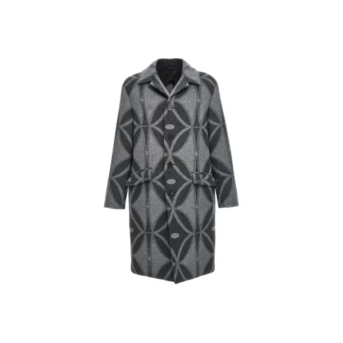 ETRO Серый Мужской Пальто