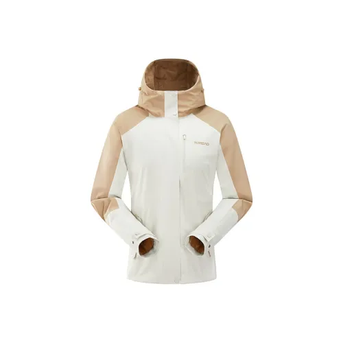 TOREAD Водонепроницаемый и Ветрозащитный для сохранения тепла Ветровка Унисекс Полярный белый