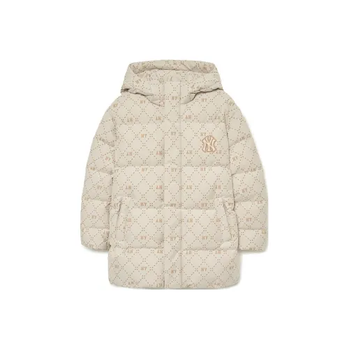 MLB New York Yankees Down Jacket Unisex Dark Cream