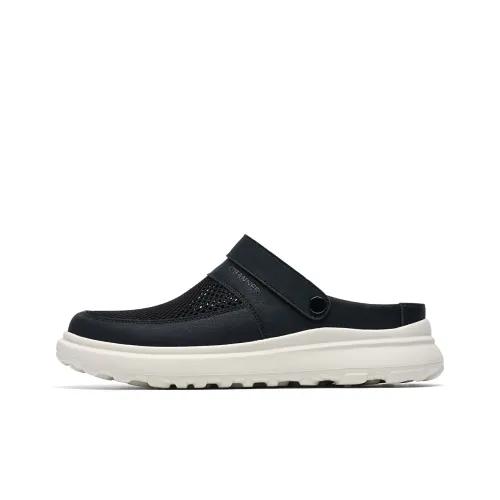 C°BANNER Противоскользящие быстросохнущие домашние тапочки для мужчин черные