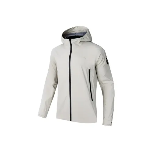 ANTA Variety Тренировки Коллекция Водонепроницаемый Ветрозащитный And Дышащий Ветровка Мужской Холодный серый