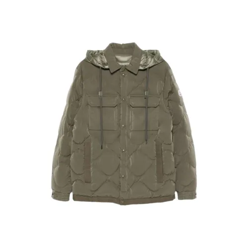 Moncler Пуховик Мужской Зеленый
