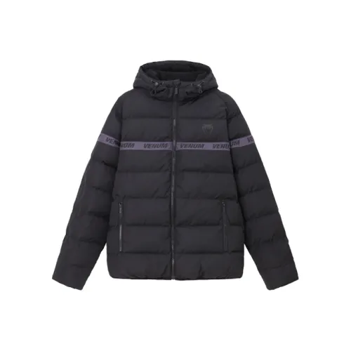 VENUM Хлопковый пуховик унисекс черного цвета