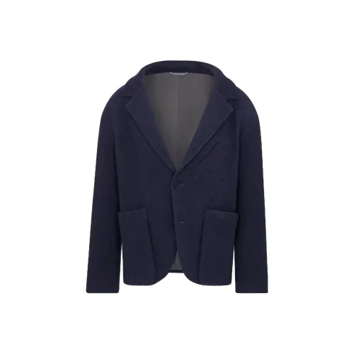 DIOR FW23 Куртки и Пальто Мужской Морской Синий