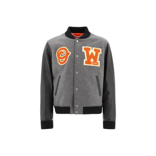 Off Белый SS22 Серый Мужской Бейсбольные Джерси