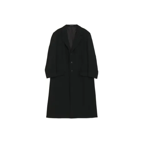 Yohji Yamamoto Pour Homme Черное Мужское Пальто