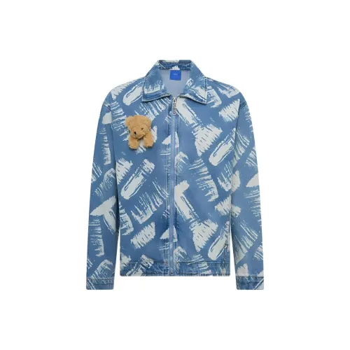 TSMLXLT Куртки Пальто Унисекс Легкий Джинсовый Синий