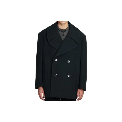 Lemaire Черное Мужское Пальто