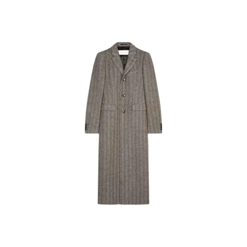 DRIES VAN NOTEN FW24 Пальто Мужское Cedar Brown