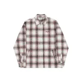 Белый/Бургундский в клетку