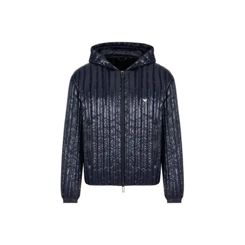 EMPORIO ARMANI Морской Синий Мужской Пуховик