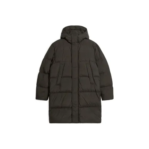 ARKET Темно-коричневый Мужской Пуховик