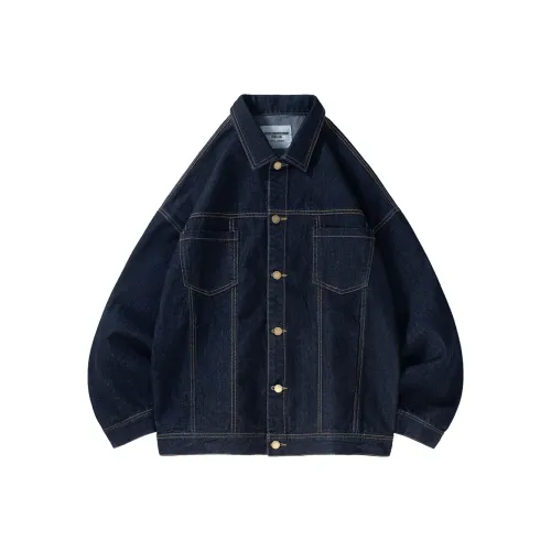 Borderless BDLS Denim Jacket Unisex Dark Blue Borderless BDLS Деним Куртка Унисекс Темно-синий