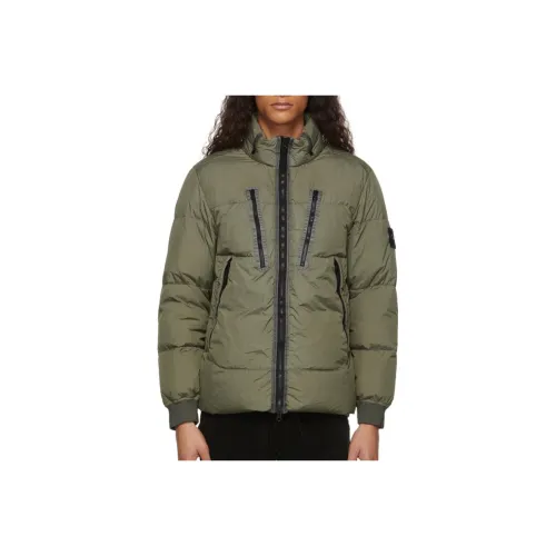 Stone Island Оливково-зеленый Мужской Пуховик