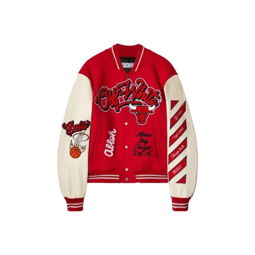Off Белый Off Белый™ X Chicago Bulls Красный Унисекс Бейсбольные Джерси