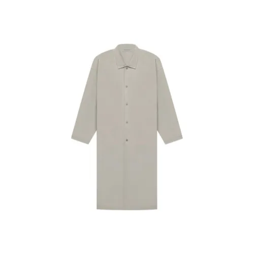 Fear of God Essentials Дымчато-серый Унисекс Пальто
