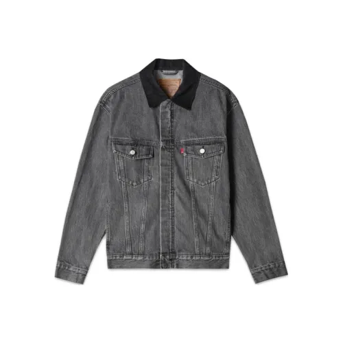 Levis Серый Мужской Джинсовый Куртка