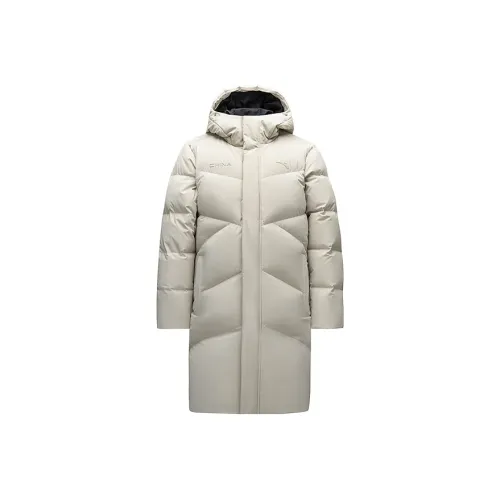 ANTA Пуховик Унисекс Циан Bird Серый