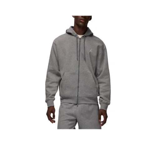 Джордан Full Zip Hoodie Куртки и Пальто Мужской Серый