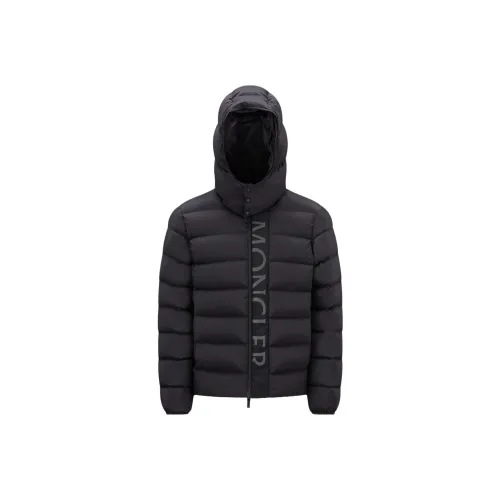 MONCLER Черный Мужской Пуховик