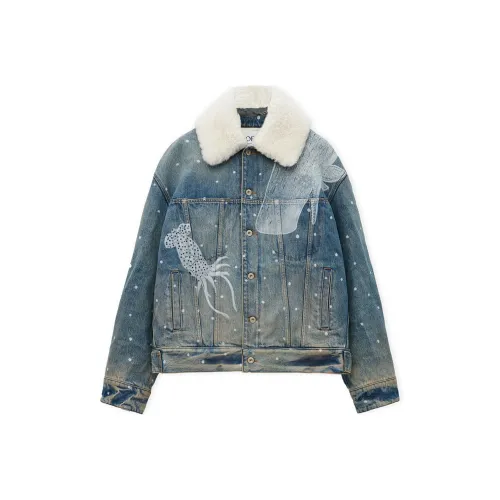 LOEWE x Suna Fujita SS25 Denim Jacket Men's Blue