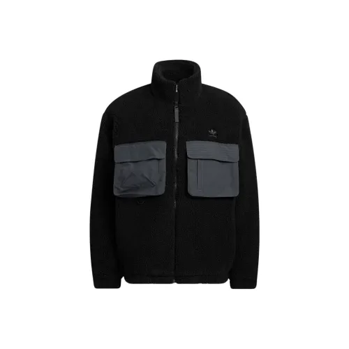 Adidas Originals Мужские бархатные куртки черного цвета