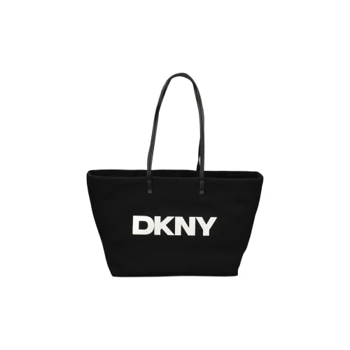 DKNY Ткань Тоут Сумка Сумка для покупок Сумка на плечо Женская Черная