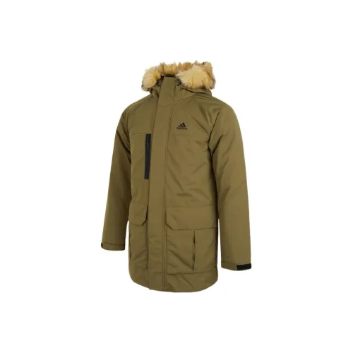 Adidas Зеленый Мужской Пуховик