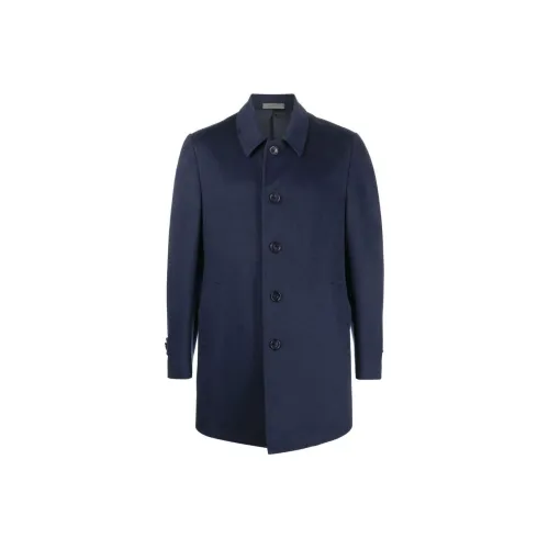 CORNELIANI Пальто Мужское Морской Синий