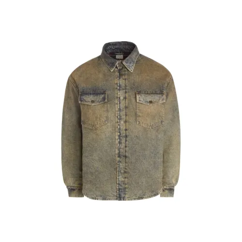 GUESS Куртки Пальто Мужской Трава Коричневый