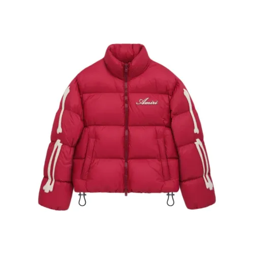 AMIRI Early Spring Collection SS25 Пуховик Мужской Темно-Красный
