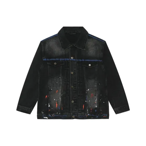 Voguo Relay Длинный рукав джинсовая куртка унисекс