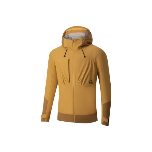 361° Водонепроницаемый и дышащий ветрозащитный устойчивый к истиранию ветровка унисекс янтарно-желтый