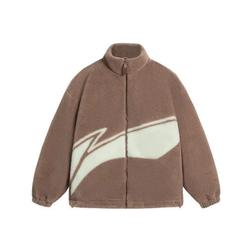 LINING Хлопковый пуховик унисекс цвет имбирный печенье коричневый