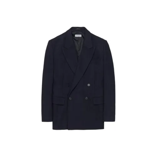 DRIES VAN NOTEN FW24 Бизнес-костюм Мужской Морской Синий