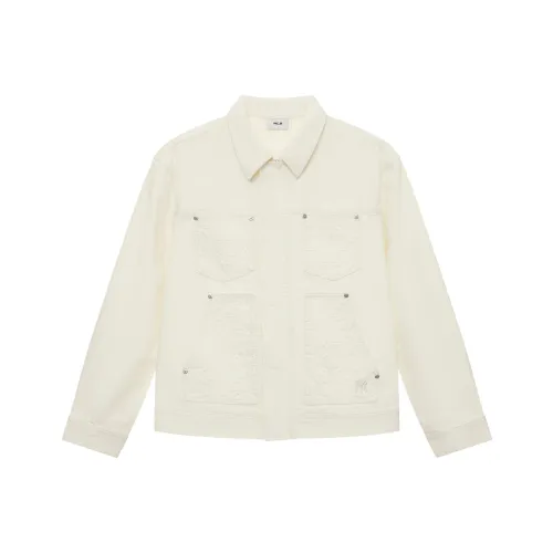 MLB MONOGRAM Коллекция New York Yankees SS25 Denim Jacket Unisex Dark Cream