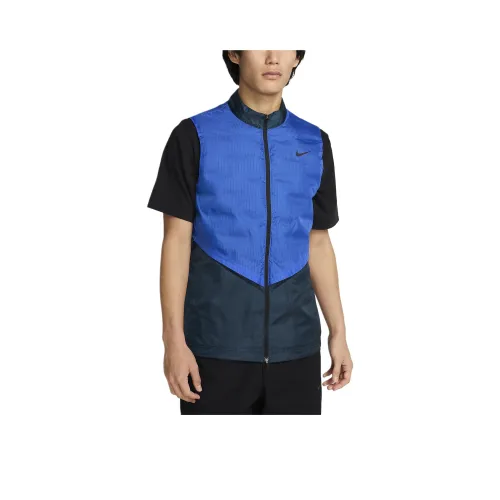 Nike Синий Черный Мужской Пуховый жилет