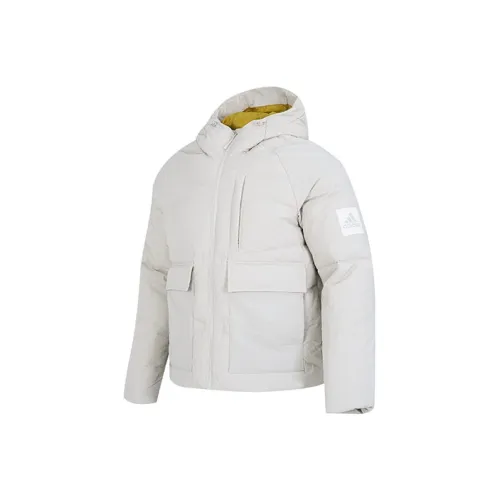 Adidas Серый Мужской Пуховик