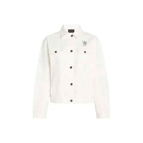 KARL LAGERFELD SS25 Denim Jacket Men's White